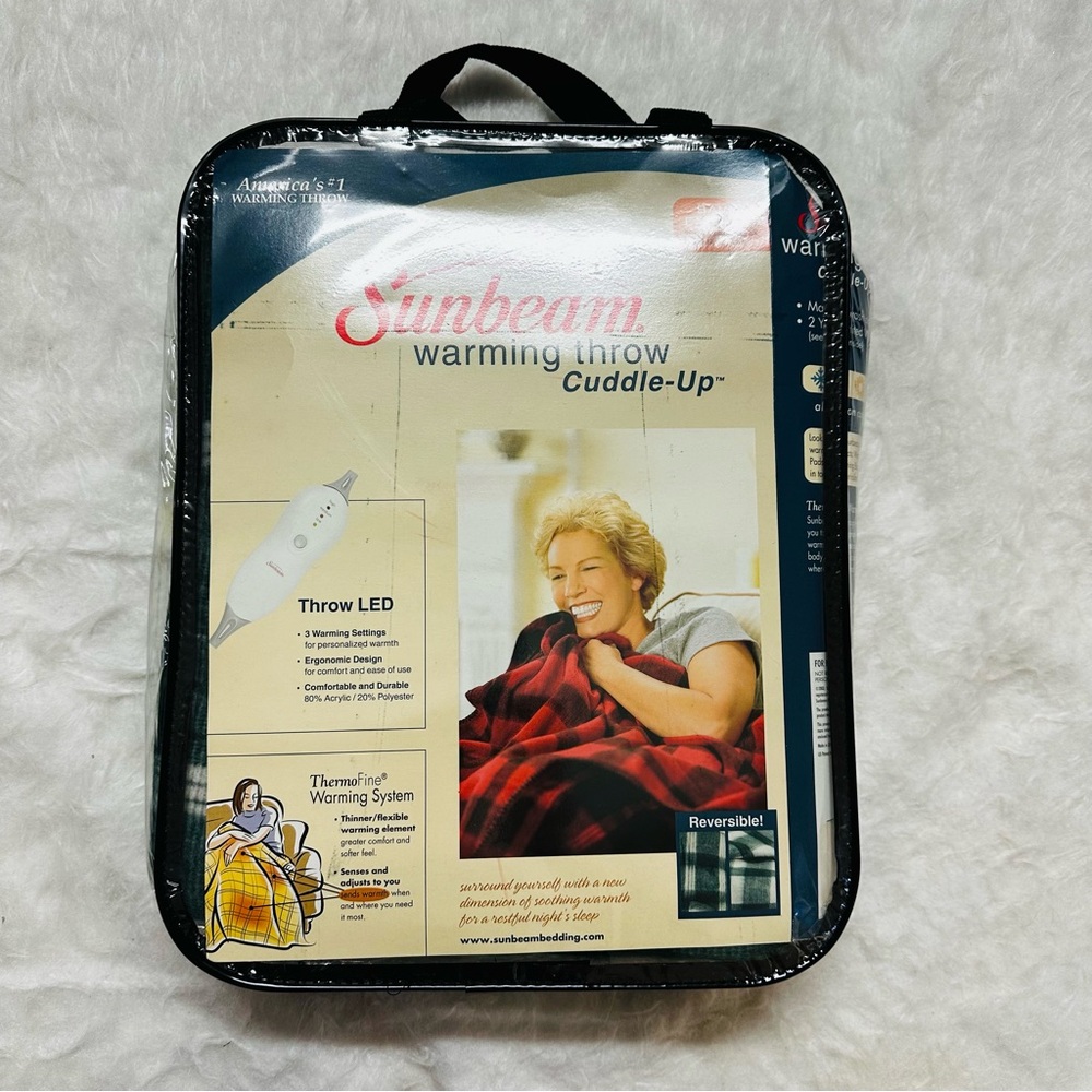 Sunbeam Red Blanket Luxurious Comfort